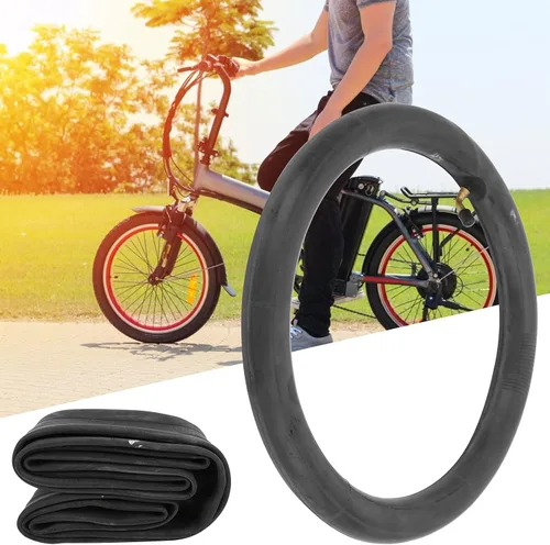 Miniatura 9 de Tubo interior de bicicleta eléctrica, válvula de ángulo doblado duradera para una fácil instalación, tubo de goma de 14 x 2.125 para pasajeros