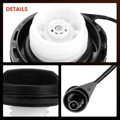 Miniatura 7 de A-Premium Tapa de gasolina compatible con Chevrolet Silverado 1500 HD, Tahoe, Suburban 2500, Avalanche, Cavalier y GMC Sierra 3500, Yukon XL