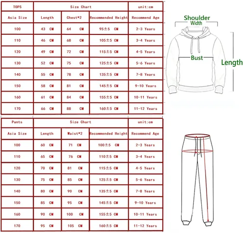 Miniatura 2 de Conjunto de sudaderas con capucha para niños, conjunto de sudaderas para correr, 2 piezas