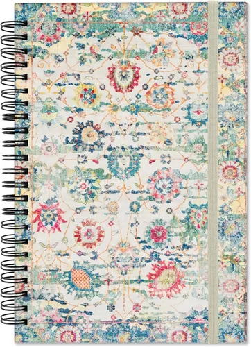Miniatura 15 de Cuaderno de espiral de tapa dura, cuaderno de espiral con rayas anchas, tamaño A5, 5.5 x 8.3 pulgadas, papel grueso de 80 GSM, 60 hojas y 120