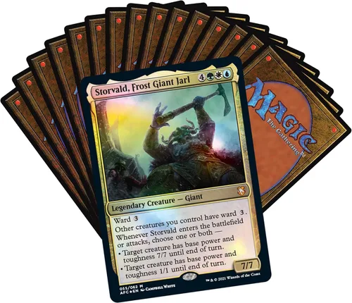 Miniatura 4 de Magic: The Gathering Adventures in The Forgotten Realms, Mazo Commander, Aura de Coraje (verde, blanco y azul)