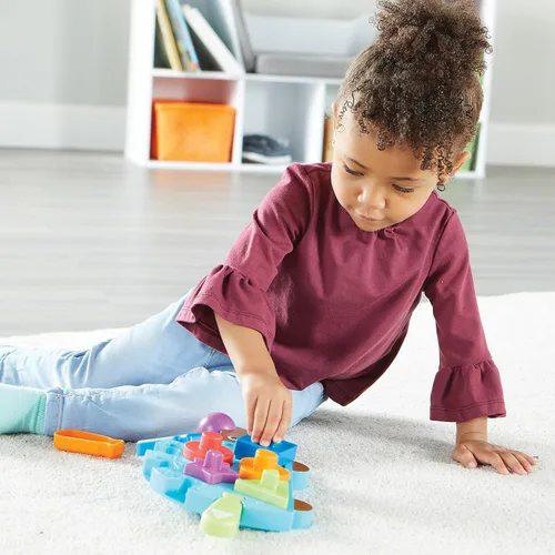 Miniatura 2 de Learning Resources Spike The Fine Motor Hedgehog Puzzle Playmate - 11 piezas, a partir de 18 meses, juego de motricidad fina, reconocimiento