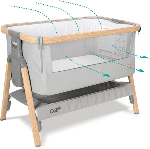 Miniatura 9 de Tutti Bambini CoZee® Moisés y Cuna de Cabecera 2 en 1 para Bebé - Moisés de Cabecera de Plegado Rápido, Cuna para Bebé con 6 Alturas de Colchón