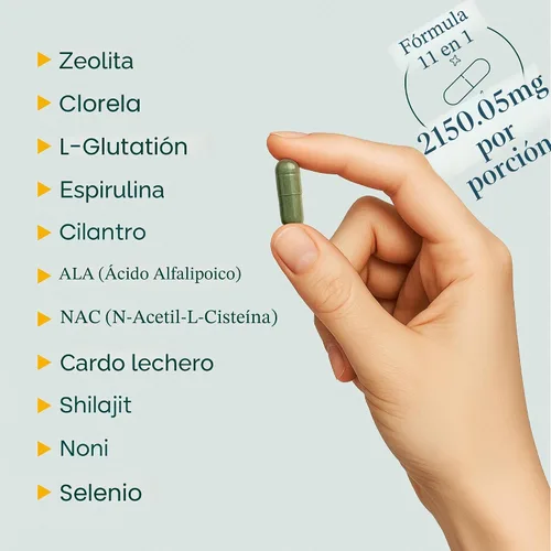 Miniatura 5 de Limpieza, desintoxicación y reparación del hígado - Suplemento de desintoxicación de zeolita para la salud intestinal, cognición y energía natural