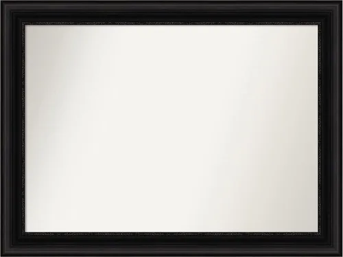 Miniatura 379 de Amanti Art Espejo personalizado, espejo de baño negro puente, espejo de pared o espejo de tocador de baño sobre el fregadero (26 x 26 pulgadas)