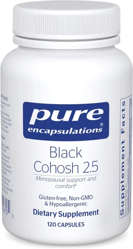 Pure Encapsulations Black Cohosh 2.5 | Suplemento hipoalergénico para ofrecer apoyo durante la menopausia* | 120 cápsulas