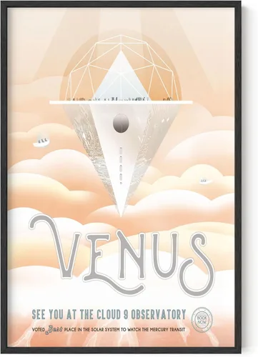 Miniatura 10 de HAUS AND HUES Póster espacial vintage – Visiones del futuro arte de la NASA, impresiones JPL, sin marco, 12 x 16 pulgadas Pso
