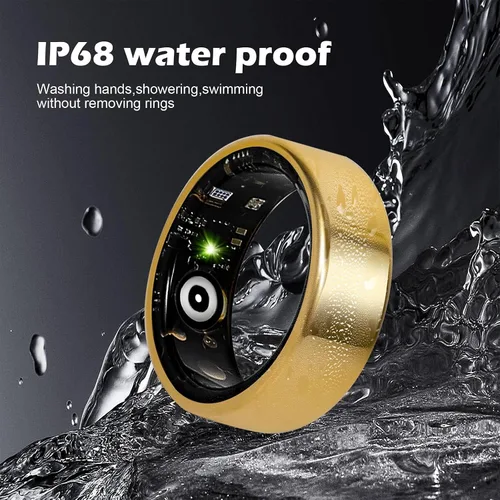 Miniatura 6 de Smart Ring Fitness Tracker for Women & Men, Heart Rate, Blood Oxygen, Blood Pressure, Sleep & Step Monitor, IP68 Waterproof Health Ring, Compatible