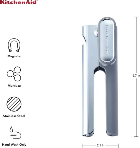 Miniatura 4 de KitchenAid No Mess - Abrelatas multifunción, talla única, color gris