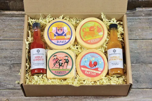 Miniatura 23 de Caja de regalo de Cheese Bros. Brotherhood Fresco de Wisconsin Surtido de Gouda, Havarti, Mozzarella y Fratello Gran idea de regalo de comida