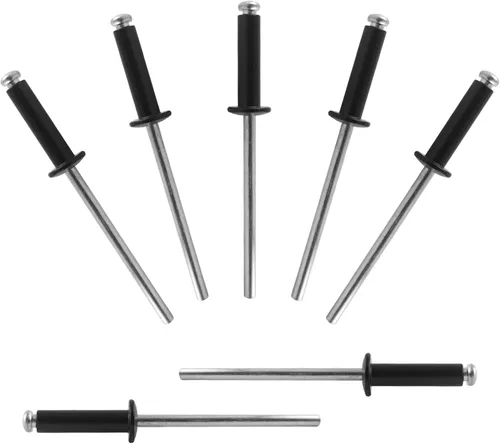 Miniatura 35 de ALLCLEAN 50 piezas de remaches ciegos profesionales de acero inoxidable de 1/4" x 1/2", remaches POP de 6,4 x 12 mm, agarre y mandril de acero