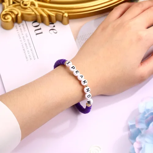 Miniatura 5 de YDJIA 5 pulseras Taylor Swiftie Joyería para la Eras Music Amistad Pulseras Amante Rojo Speak Now Fearless Swiftie Album Jewelry Eras Tour