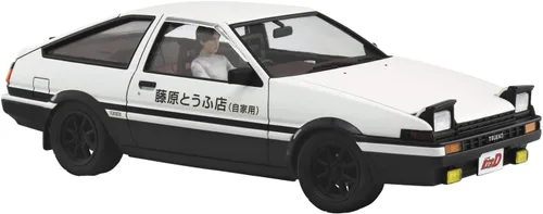 Miniatura 2 de Aoshima Inicial D: Fujiwara Takumi AE86 Trueno con Figura 1:24 Escala Modelo Kit