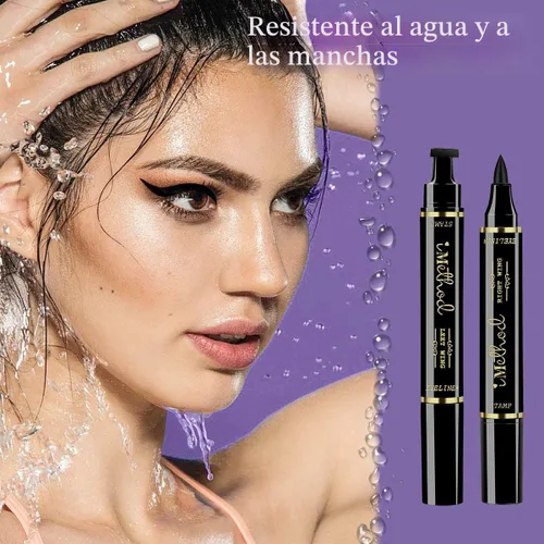 Miniatura 6 de Sello delineador de ojos iMethod. 2 bolígrafos con proyecciones, sello perfecto para imitar ojos de gato, delineador líquido de larga duración