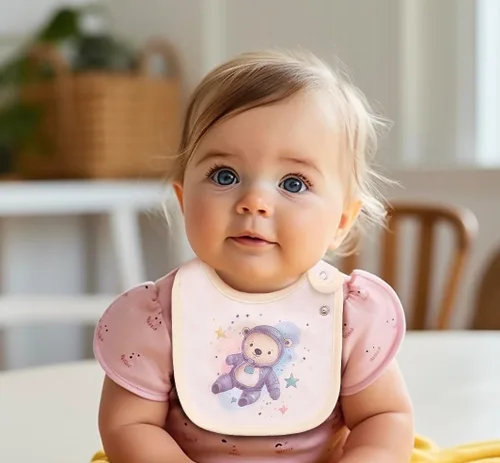 Miniatura 5 de Maiwa - 6 paquetes de baberos impermeables de algodón para bebés, niñas y niños, con broches para babeo y alimentación Multi06244