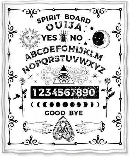 Miniatura 2 de Jekeno Manta con Tablero de Ouija, Regalos para Mujeres, Hombres, Niños, Niñas, Niños, Día de la Madre para Mamá, Papá, Decoración Gótica de Bruja