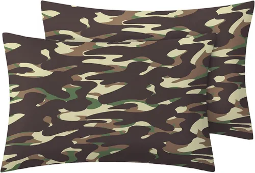 Miniatura 5 de Sábanas de camuflaje tamaño individual – Sábanas de camuflaje para niños y niñas, juego de sábanas militares, microfibra suave, bolsillo profundo