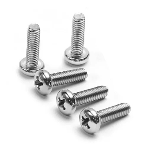 Miniatura 25 de Tornillos de máquina de jalar de perilla M4-0.028x0.197 in M4-0.028x0.197 in Tornillos de cabeza plana métrica Phillips Drive Tornillo de cabeza