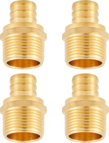 Miniatura 7 de Accesorios Pex de latón sin plomo de 1/2 pulgada, adaptador hembra de 1/2 Pex, adaptador roscado hembra PEX 1/2 "x 1/2" NPT hembra, 1/2 pulgada Pex