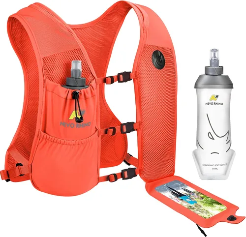 Miniatura 10 de Chaleco para correr con Botella Blanda de 350 ML de TPU, Chaleco Pequeño de Agua para Correr - Correas de Pecho Ajustables, Chaleco Ligero