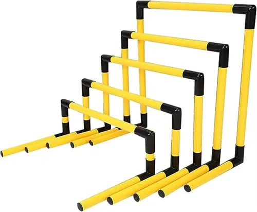 Paquete de 5 obstáculos de entrenamiento de agilidad de tubería de PVC, juego de obstáculos de entrenamiento de obstáculos, equipo de práctica de