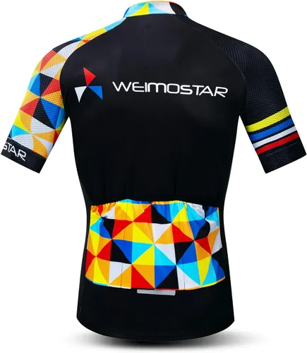 Miniatura 135 de Nuevo Pro cremallera completa hombres ciclismo Jersey manga corta Riding Shirt USA