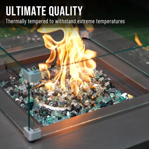 Miniatura 4 de Skyflame - Vidrio de fuego mezclado de 10 libras para hogueras de chimenea