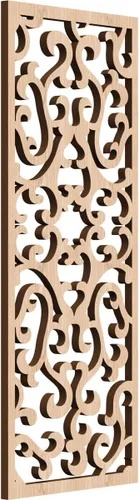 Miniatura 89 de Smithfield Paneles de pared decorativos de madera con calado, 13 3/8 pulgadas de ancho x 34 3/8 pulgadas de alto x 3/8 de alto, roble rojo rojo