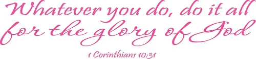 Miniatura 9 de 1 Corinthians 10:31 - Arte de pared Whatever You Do, Do It All for The Glory of God inspirador con cita bíblica