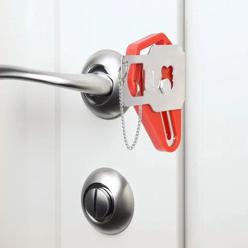 Miniatura 7 de Cerradura de puerta portátil Cerraduras de puerta de viaje para habitaciones de hotel, cerraduras de apartamento, cerradura de seguridad