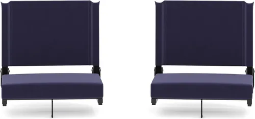 Miniatura 42 de Flash Furniture - asiento cómodo para usar en gradas de Flash - soporta 500 libras Silla de estadio ligera con asa y asiento ultra acolchado