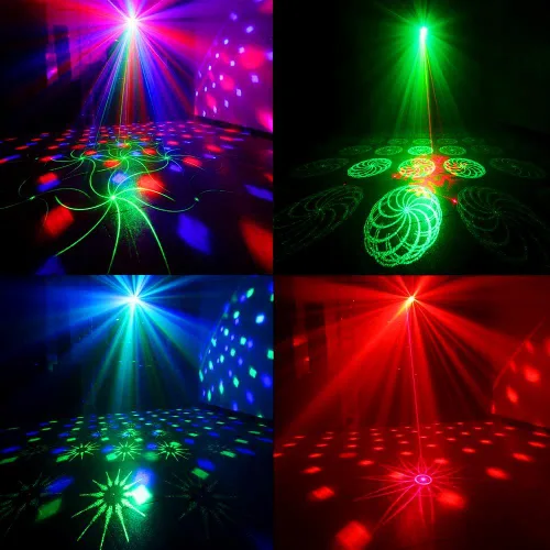 Miniatura 4 de DJANT Luces de bola de discoteca para fiesta de DJ, proyector de luces estroboscópicas de escenario, activado por sonido con control remoto