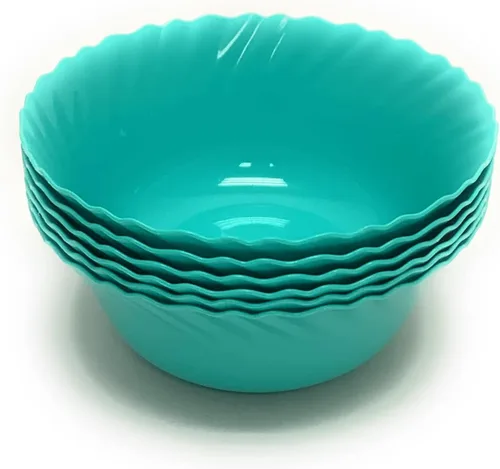 Miniatura 2 de Mintra Home Colección Curly (cuenco de 5 pulgadas, 6 unidades, verde azulado)