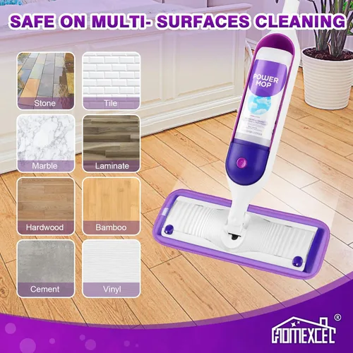 Miniatura 7 de HOMEXCEL Almohadillas de microfibra reutilizables para mopa Swiffer PowerMop, repuestos de almohadillas Power Mop para trapeador de spray