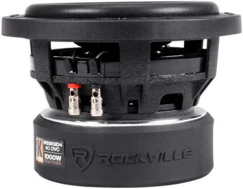 Miniatura 5 de Rockville W65K9D2 6.5 "1000 W Peak Subwoofer de audio para automóvil Dual 2-Ohm Sub 250w RMS CEA nominal