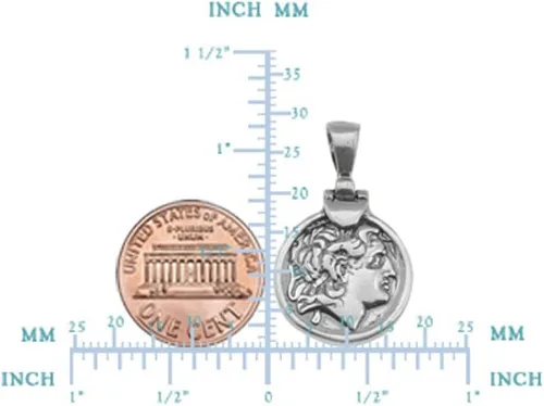 Miniatura 3 de Colgante de plata de ley Alexander The Great