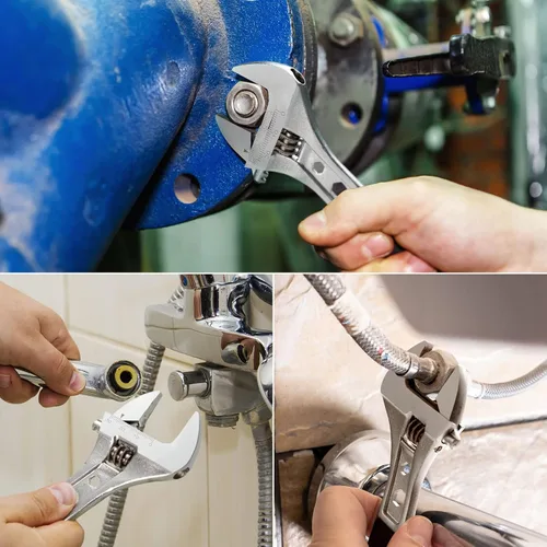 Miniatura 4 de Jetech Llave Ajustable de 6 Pulgadas con Mango Softgrip - Llave Inglesa Profesional con Apertura de Calibre Ancho