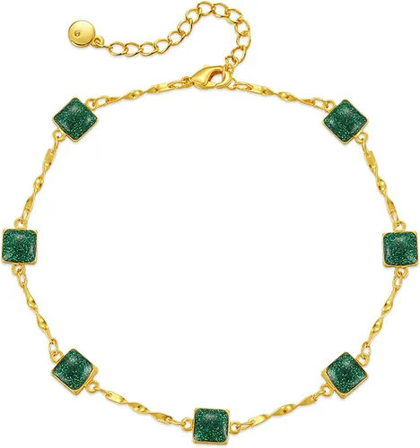 Miniatura 78 de Delicadas pulseras de oro para mujer, chapado en oro 18, ajustable, mal de ojo, mariposa, cuentas, perla, corazón, turquesa, hecha a mano para mujer