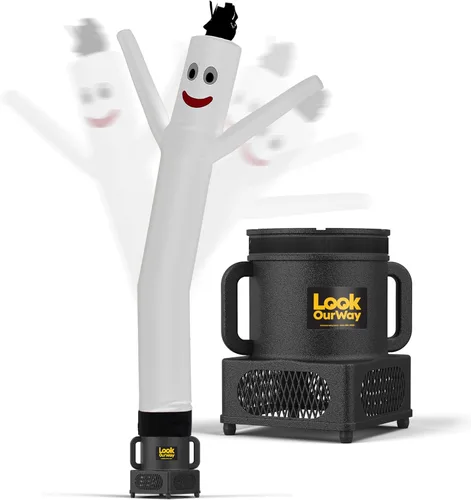 Miniatura 32 de LookOurWay Air Dancers Juego de Hombre de Tubo Inflable Mini - Tipo Inflable Ondulante Loco de 29" con Soplador para Publicidad de Escritorio - Verde