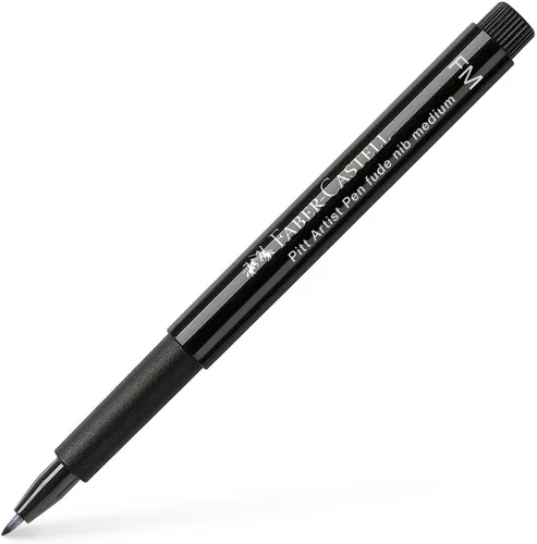 Faber-Castell Pitt Artist Pen Fineliner Xxs India Ink Pen, negro, individual, para arte, manualidades, dibujo, bocetos, hogar, escuela, universidad,