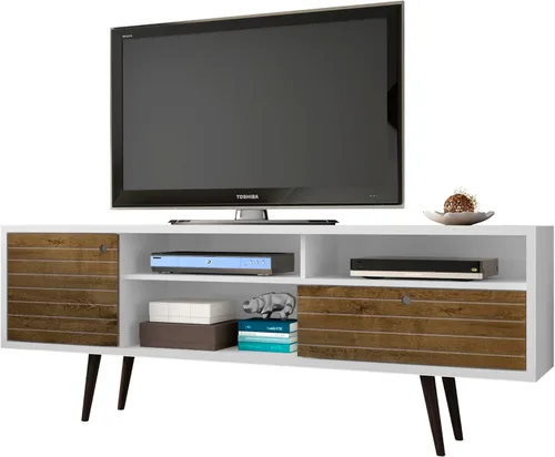 Miniatura 20 de Manhattan Comfort Liberty Soporte de TV Moderno de Mediados de Siglo para Televisores de hasta 46 Pulgadas, Centro de Entretenimiento