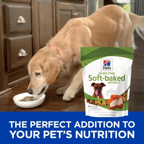 Miniatura 5 de Hill's Sin Cereales Soft Baked Naturals, Para Todas Las Etapas de la Vida, Gran Sabor, Golosinas para Perros, Pollo y Zanahorias, Bolsa de 8 oz