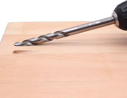 Miniatura 2 de Broca de 3/8" con cuello de tope de profundidad, 6.5 pulgadas de longitud, paso de giro de repuesto para agujero de bolsillo manual Jig Master System