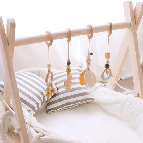 Miniatura 5 de 10 unidades de anillos de madera sin terminar de 100 mm para manualidades, anillos de madera macramé de 4 pulgadas de diámetro, anillos de madera