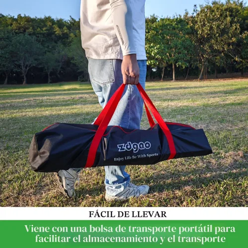 Miniatura 6 de Red de práctica de béisbol y softbol de 7 x 7 pies, red de béisbol portátil para batear, golpear, lanzar viene con bolsa de transporte, Negro