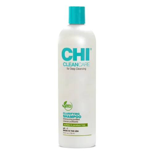 Miniatura 10 de CHI CleanCare Champú Clarificante, Limpia Profundamente el Cabello y el Cuero Cabelludo, Elimina la Acumulación y Restaura la Humedad del Cabello