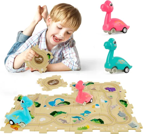 Miniatura 14 de YOOYID Puzzle Racer - Juego de pistas de coche para niños, juguetes para niños de 3 a 5, juguetes para niños de 3, 4, 5, 6 años, juguetes