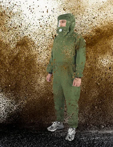 Miniatura 7 de ZASCHMOY - Traje de chorro de arena con capucha protectora para construcción naval de hierro fundido
