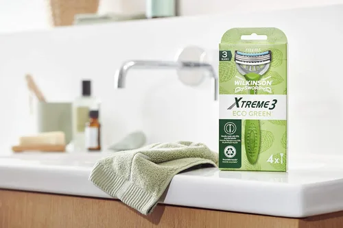 Miniatura 12 de Wilkinson Sword Xtreme 3 Eco Green X 4 - Maquinilla de afeitar desechable para hombre ecológica y reciclable - 70 Gr 4027800175000