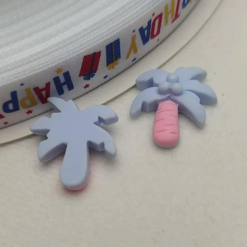 Miniatura 4 de LibiIine - 100 unidades Mix Lots Botones de resina con parte trasera plana, parte trasera plana, para álbumes de recortes, artesanía (azul)